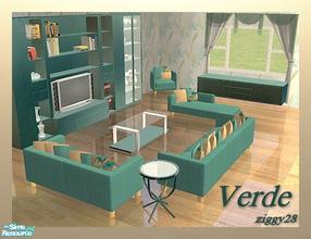 Sims 2 — Verde Living Room Suite by ziggy28 — A re-colour of the Cannes Living Room suite by Chrissie at pimp-my-sims.