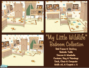 Sims 2 — \'My Little Wildlife\' Bedroom Collection by shadow66 — Let your Sim kids have an adventure in their own little