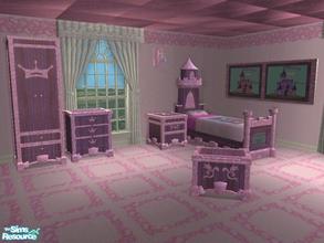 Sims 2 — TC104 - Kids Castle Bedroom by selina012 — Made for the Texture Challenge 104. Maxis recolours. Set requires