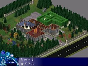Sims 1 — Hill House by marcus.peace — This house was officially declared haunted, in 1959, by the Sim City department of