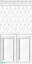 Sims 2 — Rosebuds by katalina — A delicate rosebud wallpaper with beautiful crown molding. Enjoy!