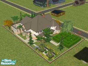 Sims 2 — Old Victorian by crdsoccerdude94 — this is a great victorian. farmer\'s porch, maze, garden, conservatory,