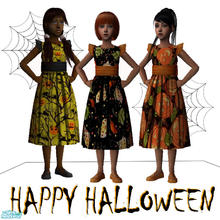 Sims 2 — Child Halloween Dresses by giasims — Child Halloween Dresses