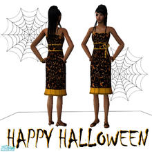 Sims 2 — Adult Halloween dress by giasims — Adult Halloween dress