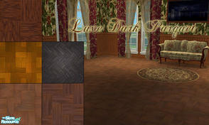 Sims 2 — Luxe Dark Parquet Set by FrozenStarRo — Make your room shine with these beautiful wooden floors!