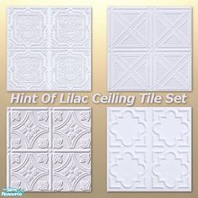 Sims 2 — Hint Of Lilac Ceiling Tile set by ziggy28 — Third in my new range \'Hint Of\' ceiling tiles. This one is Hint Of