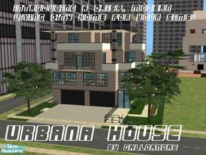 Sims 2 — Urbana House by Galloandre — Allow your Sim to live comfortably in the city in this modern, cubical urban