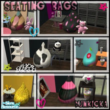 Sims 2 — Seating bags set by dunkicka — This is my new set of armchairs. Some of them looks a little bit wird but most of