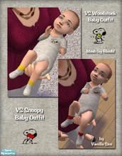 Sims 2 — VS Snoopy & Woodstock Baby Outfits by Vanilla Sim — These are texture re-colors of the diaper replacement
