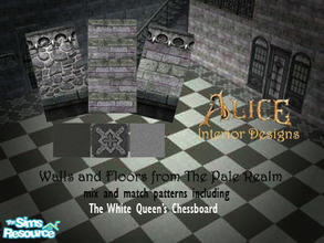 Sims 2 — EA\'s Alice - Pale Realm Walls and Floors by bgbdwlf408 — A fine collection of mix and match walls and floors