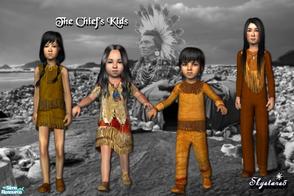 Sims 2 — The Chief\'s Kids Clothes by skystars5 — Authentic Native American Clothes for Children and Toddlers. Even if