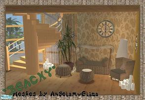 Sims 2 — \"Beachy\" Loungeset by Angela — Today i give you my Beachy Loungeset, made of wicker and Fabric. Set