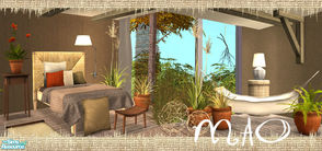 Sims 2 — Mao Bedroom by n-a-n-u — Well here is my first bedroom ever in a very natural and exotic look! I hope you like