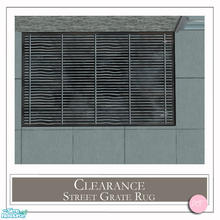 Sims 2 — Clearance Street Grate Rug by DOT — Clearance Street Grate, Rug Recolors. White Recolor of EverGlow Plutonium