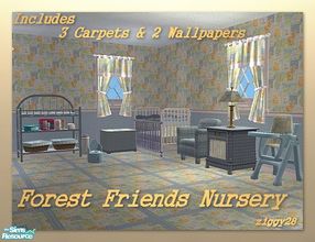 Sims 2 — Forest Friends Nursery by ziggy28 — All items are Maxis base game objects EXCEPT for the curtains. You will need