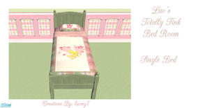 Sims 2 — Luvs Totally Tink Bed Room - Single Bed by luvmy7 — A cute bed room made for your adorable Sims girls. This set