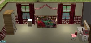 Sims 2 — Midlands TC 126 Wild Teen Bedroom Set by midland_04 — Wild designs on a nice bedroom set. Looks great on the