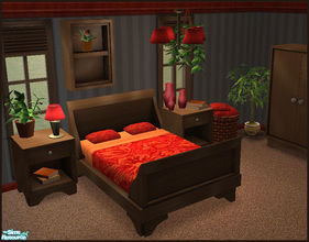 Sims 2 — Portman Bedroom by sim_man123 — New bedroom set, contains 18 items. Both dressers require the end table for