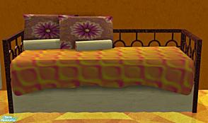 Sims 2 — Pure Teen Room RC-Orange- Day Bed by mom_of2boyz — My second recolor of Pure Teen Room by angelamvEliza. 