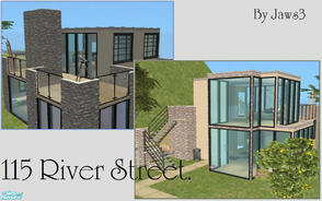 Sims 2 — 115 River Street by Jaws3 — A small, modern home perfect for elders or young couples... I hope you like it! 