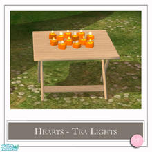 Sims 2 — Hearts Love Anytime Candles Gold by DOT — Hearts Valentines Heart Love Anytime Candles Gold. 4 Meshes Plus