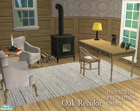 Sims 2 — IR Office Oak Recolor by Murano — Oak recolor of the IR Office.