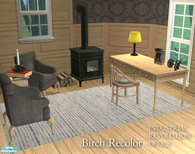 Sims 2 — IR Office Birch Recolor by Murano — Birch recolor of the IR Office.