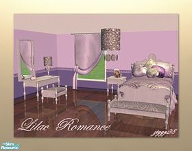 Sims 2 — Lilac Romance Bedroom Set by ziggy28 — This a re-colour of calalily\'s Romance Opulence bedroom set at