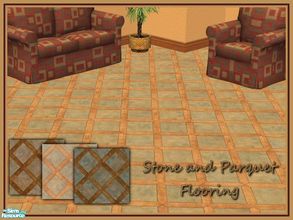 Sims 2 — Stone and Parquet Flooring Set by kittyispretty69 — A set of three stone and parquet floors. Enjoy and Happy