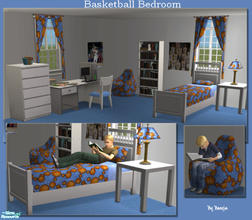 Sims 2 — Basketball Bedroom by boogie woogie — If you have a sim boy into basketball like I do then this set is a must.