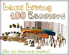 Sims 2 — Recolors for the Lami Living by n-a-n-u — This really big set contains 100 recolors for the Lami Living...but