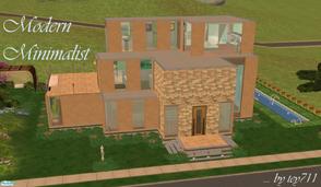 Sims 2 — Modern Minimalist by tey711 — Artist Sims or art-loving Sims will love this 1 bedroom loft home complete with an