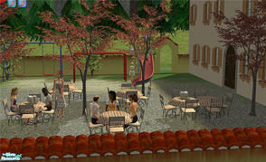 Sims 2 — Biergarten by Sasilia — A few meshes for a bavarian Biergarten