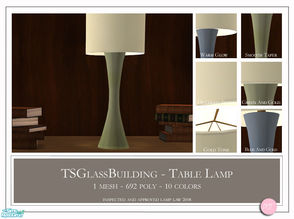 Sims 2 — TS Glass Building Table Lamp by DOT — TS Glass Building Table Lamp. Sims 2 by DOT of The Sims Resource.