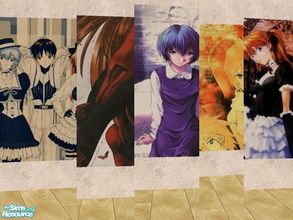 Sims 2 — GoForFink - Evangelion Posters by GoForFink — I LOVE Evangelion, and was frustrated with not having any themed