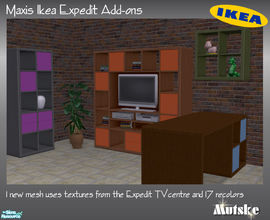 Sims 2 — Expedit Extra add-ons by Mutske — Extra mesh. I got a request to recolor the lekman, but it was not recolorable.
