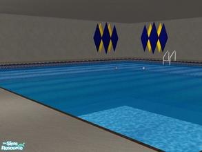 Sims 2 — Research Swim, Gym and Club! by GoForFink — Three community lots come together as one in this neat little