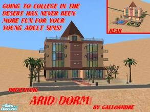 Sims 2 — Arid Dorm by Galloandre — Your young adult Sims will never have more fun going to college in the desert! All