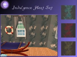 Sims 2 — D2DIndulgence Heat by D2Diamond — Four wallpapers great for that tropical look in any home.