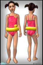 Sims 2 — FS 68 - It\'s a rubber ducky! -1 by katelys — pink swimsuit