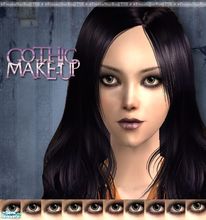Sims 2 — Gothic Make-up Set by FrozenStarRo — Just a couple of darker eyeshadows I made for my vampire girl and thought