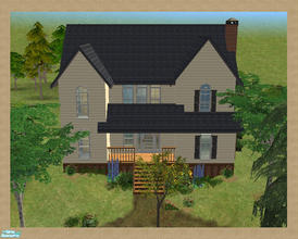 Sims 2 — Redridge Highway by Degera — Cute farmhouse with a large pond, just the place for nature loving sims. Features