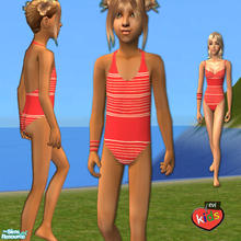 Sims 2 — evi sisters -grl3 by evi — Matching swimwear for female teens and children.