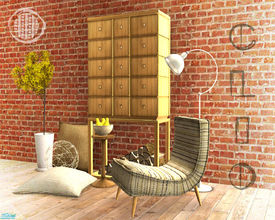 Sims 2 — Clio Living by n-a-n-u — This time only a really small set...based on 5 new meshes in a kind of retro style...