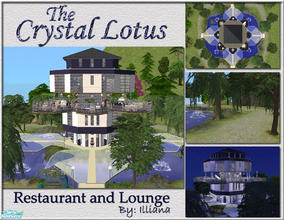 Sims 2 — The Crystal Lotus Restaurant and Lounge by Illiana — Nestled in the woods lies this magical place of fun and