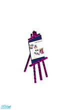 Sims 1 — Envisioned Dreams Folding Easel by MasterCrimson_19 — Basically this is a purple version of the regular easel