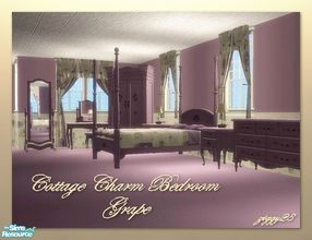 Sims 2 — Cottage Charm Master Bedroom - Grape by ziggy28 — Cottage Charm Master Bedroom set. This set matches my
