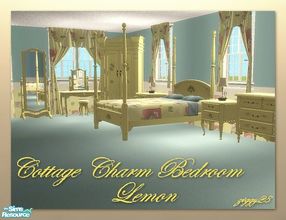 Sims 2 — Cottage Charm Master Bedroom - Lemon by ziggy28 — Cottage Charm Master Bedroom set. This set matches my