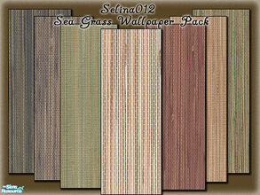 Sims 2 — Sea Grass Wallpaper pack by selina012 — A mixture of different coloured sea grass wallpapers. Cost $0 in game.