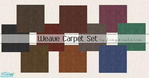 Sims 2 — Weave Carpet Set by FrozenStarRo — A set of carpets. They\'re very simple, yet effective. Have fun decorating :)
